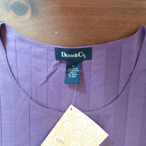 Denim&Co Ribbed Knit Top - Picture 4 of 6